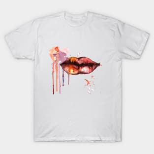 Abstract art lips T-Shirt